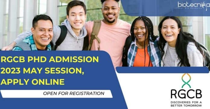RGCB PhD Admission 2023