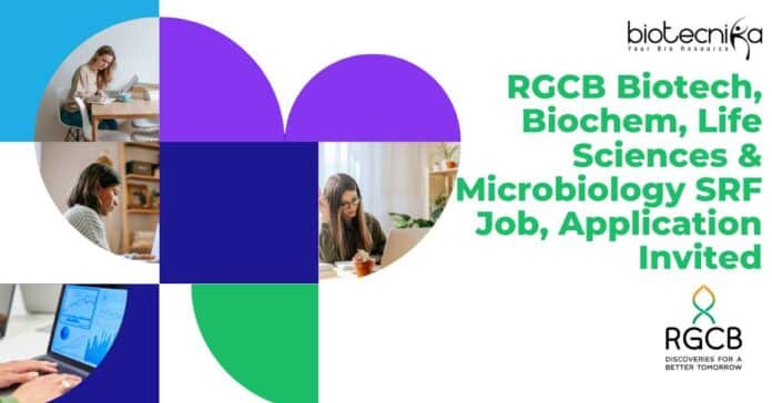 RGCB SRF Post Available