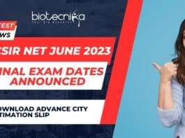 CSIR Exam Date 2023