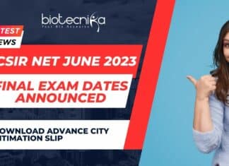CSIR Exam Date 2023