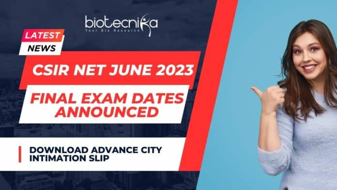 CSIR Exam Date 2023