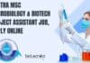 SASTRA MSc Microbiology & Biotech Project Assistant Job, Apply Online SASTRA MSc Project Vacancy