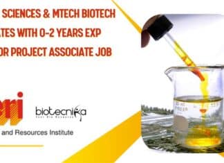 TERI Freshers Jobs MSc