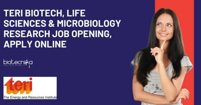 TERI Microbiology Research Job