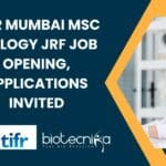 TIFR MSc Biology JRF