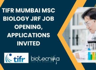 TIFR MSc Biology JRF