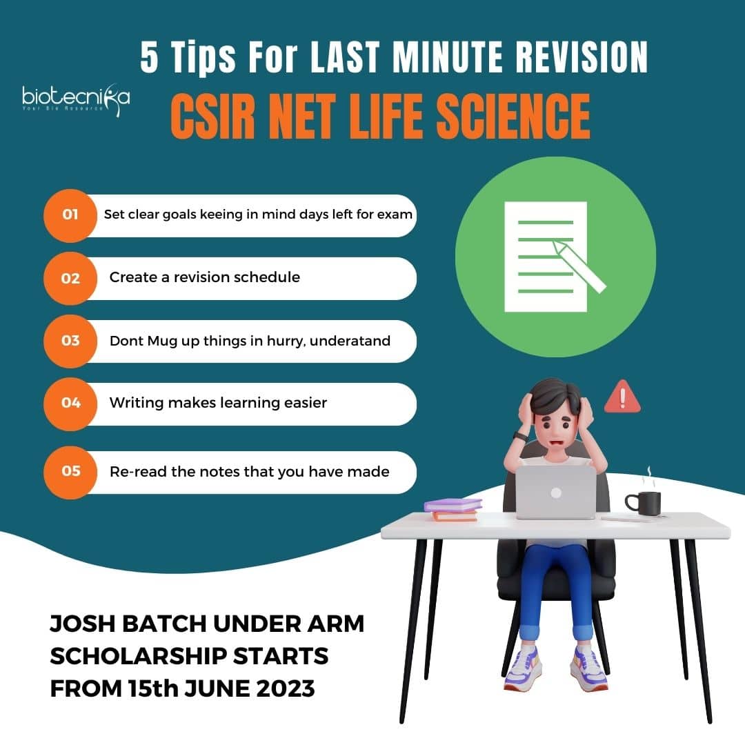 CSIR NET Revision Tips