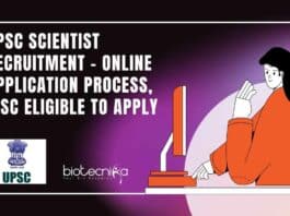 UPSC Scientist Recruitment For MSc