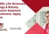 WII MSc Life Sciences, Zoology & Botany Research Assistant Recruitment, Apply Online WII Research Assistant Recruitment