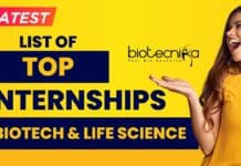 Latest Biotech Internship