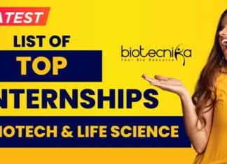 Latest Biotech Internship