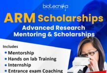 ARM Scholarship 2023 By Biotecnika – Applications Open For Josh Batch