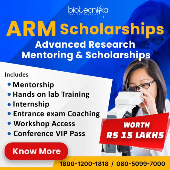 ARM Scholarship 2023 By Biotecnika – Applications Open For Josh Batch