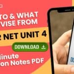 CSIR UNIT 4 Revision