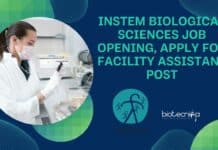 inStem Biological Sciences Job