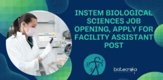 inStem Biological Sciences Job