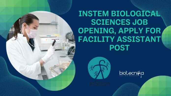 inStem Biological Sciences Job