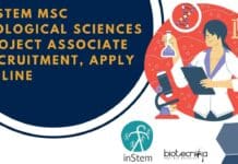 inStem MSc Biological Sciences