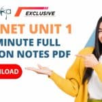 CSIR UNIT 1 Revision