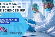 ACTREC MSc, MTech & BTech Life Sciences JRF Job – Attend Walk-In-Interview ACTREC MTech Life Sciences