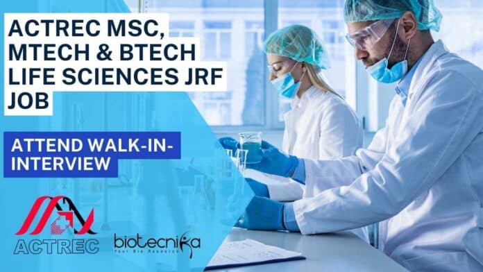 ACTREC MTech Life Sciences
