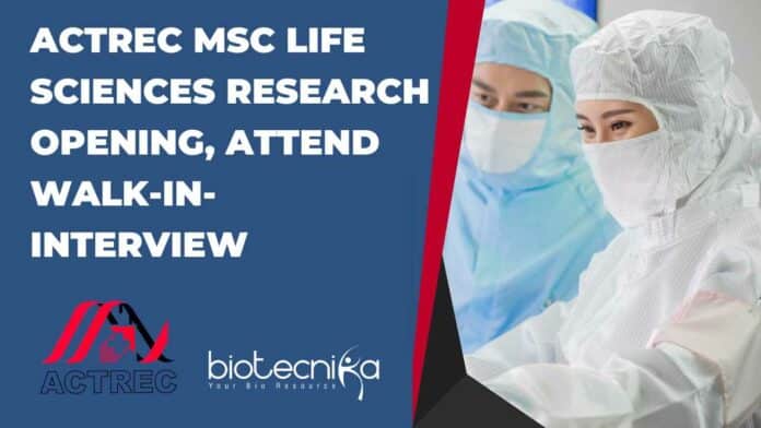 ACTREC Research Post Opening