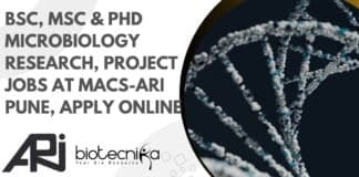 ARI Pune PhD Microbiology