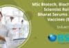 MSc Biotech, Biochem Scientist Role at Bharat Serums and Vaccines (BSV) BSV Scientist MSc Jobs