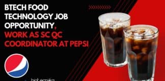 BTech Food Technology Job
