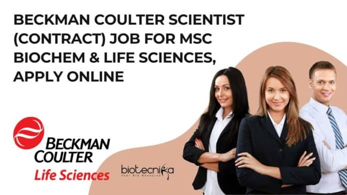 Beckman Coulter Scientist (Contract)