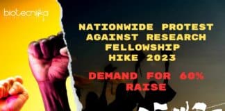 Protest For Hike In Research