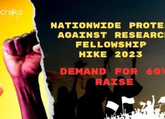 Protest For Hike In Research