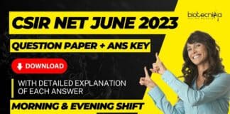 CSIR Question Paper 2023