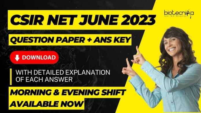CSIR Question Paper 2023