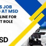 MSD BSc Life Sciences Job