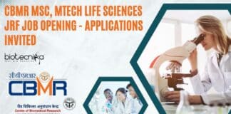 CBMR Project JRF Job
