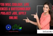 CFTRI MSc Zoology