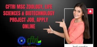 CFTRI MSc Zoology