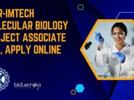 CSIR-IMTECH Molecular Biology Project Associate Job, Apply Online