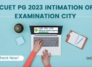 CUET PG Examination City 2023