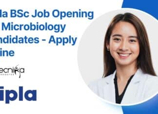 Cipla BSc Job Opening