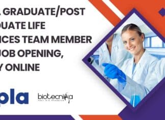 Cipla Job Opening BSc
