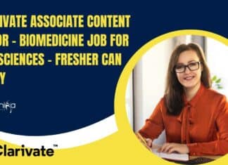 Clarivate Associate Content Editor