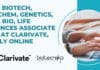 MSc Biotech, Biochem, Genetics, Mol Bio, Life Sciences Associate Job at Clarivate, Apply Online Clarivate MSc Associate Content