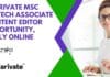 Clarivate MSc Biotech Associate Content Editor Opportunity, Apply Online Clarivate MSc Biotech Associate