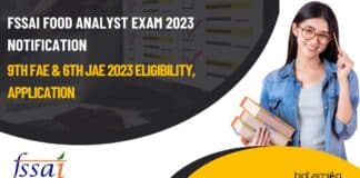 FSSAI Exam 2023 Food Analyst