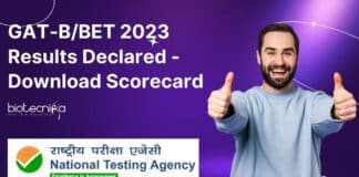 GAT-B/BET 2023 Results Declared - Download Scorecard