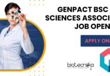 Genpact BSc Life Sciences