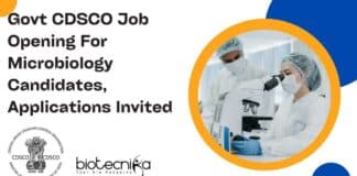 Govt CDSCO Job Vacancy