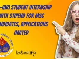 ICAR-IARI Student Intern